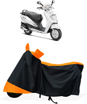 Tricway Two Wheeler Cover for Hero(Duet VX 110CC BS6, Orange)
