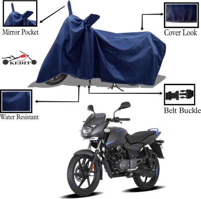 KEDIT Two Wheeler Cover for Bajaj(Pulsar 125 Neon, Blue)