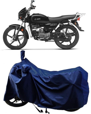 MMSSTAR Waterproof Two Wheeler Cover for Hero(MotoCorp Splendor Plus, Blue)
