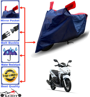 KEDIT Two Wheeler Cover for 22Motors(E Lite, Red, Blue)