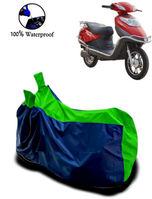 Autofly Waterproof Two Wheeler Cover for Hero(Electric Flash, Blue, Green)
