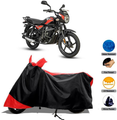 WMIZEXA Waterproof Two Wheeler Cover for Universal For Bike(CT100, Red)