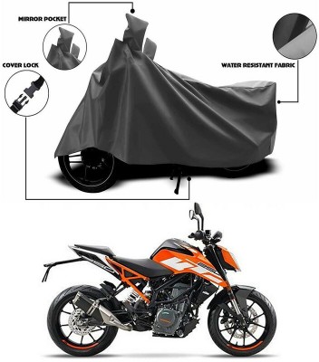 AutoTiger Two Wheeler Cover for KTM(250 Duke, Grey)