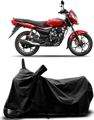 Auto World Waterproof Two Wheeler Cover for Bajaj(Platina 110, Black)