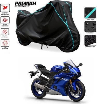 MADAFIYA Waterproof Two Wheeler Cover for Yamaha(YZF R25, Black, Blue)