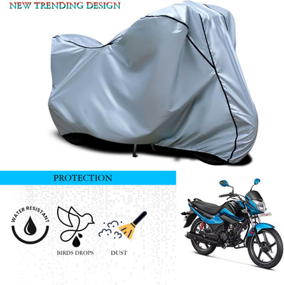 ANTHUB Waterproof Two Wheeler Cover for Hero(Splendor I Smart, Silver)