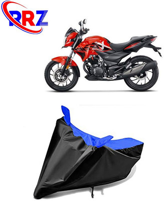 RRZ Waterproof Two Wheeler Cover for Hero(Xtreme 200R, Black, Blue)
