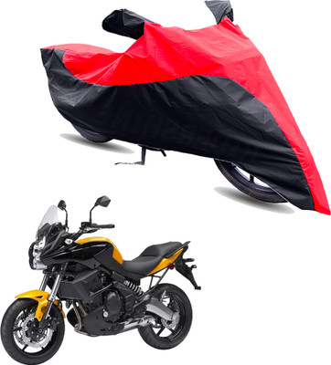 Motodreka Two Wheeler Cover for Kawasaki(Versys 650, Red, Black)