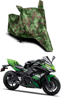 Furious3D Two Wheeler Cover for Kawasaki(Ninja 650, Multicolor)