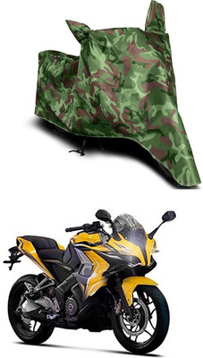 Mdstar Waterproof Two Wheeler Cover for Bajaj(Pulsar SS400, Multicolor)