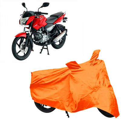 ROYAL AUTO MART Two Wheeler Cover for Bajaj(Pulsar 135 LS DTS-i, Orange)