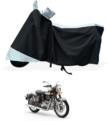 Tricway Two Wheeler Cover for Royal Enfield(Classic 350, White)