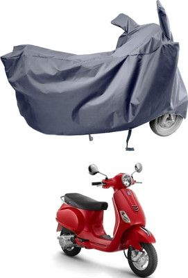 Amexride Two Wheeler Cover for Piaggio(Vespa LX 125, Grey)