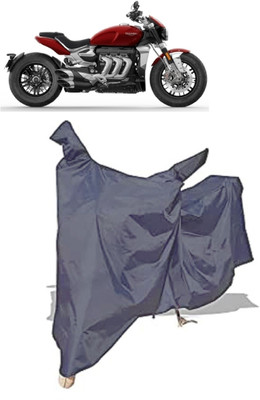Amexride Two Wheeler Cover for Triumph(Rocket III, Grey)