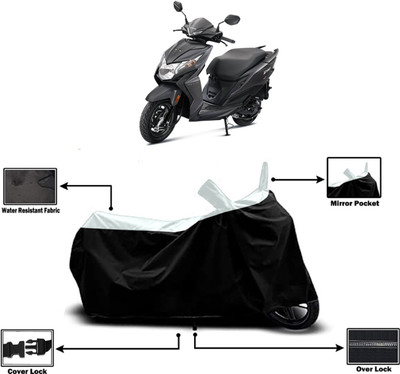 Amexride Two Wheeler Cover for Honda(Deo, White)