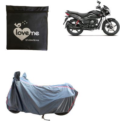 Love Me Waterproof Two Wheeler Cover for Hero(Passion Xpro, Silver)