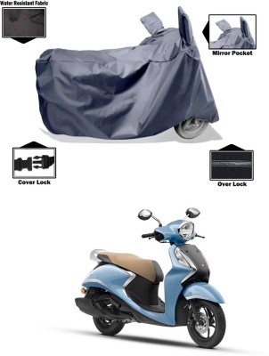 CODOKI Waterproof Two Wheeler Cover for Yamaha(Fascino 125 FI, Grey)