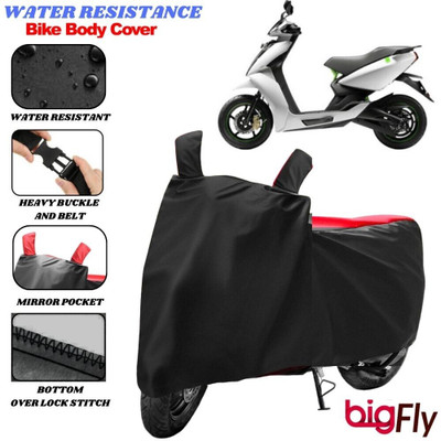 BigFly Two Wheeler Cover for Ather(450 X, Black, Red)