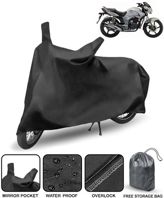 AutoRetail Waterproof Two Wheeler Cover for Hero(Hunk, Black)