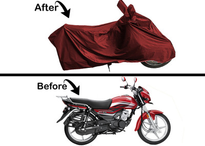 Archistylo Waterproof Two Wheeler Cover for Honda(CD 110 Dream, Maroon)
