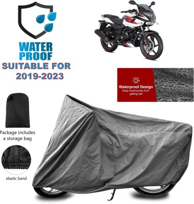 PAGORA Waterproof Two Wheeler Cover for Bajaj(Pulsar 220F, Grey)