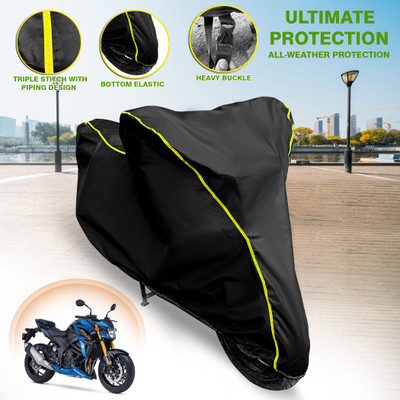GARREGE Waterproof Two Wheeler Cover for Suzuki(GSX-S750, Black)
