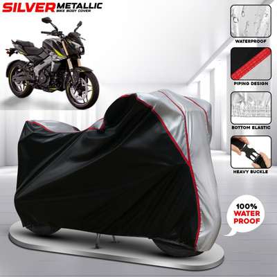 FBC Waterproof Two Wheeler Cover for Bajaj(Pulsar SS400 BS6, Silver, Multicolor)