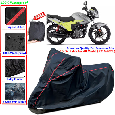 SThanaveX Waterproof Two Wheeler Cover for Hero(Glamour Blaze, Black)
