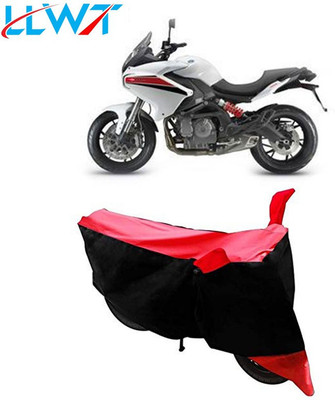KPIND Waterproof Two Wheeler Cover for Benelli(TNT 600 GT, Black, Red)