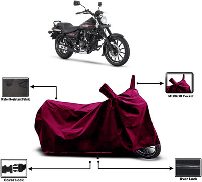 Amexride Two Wheeler Cover for Bajaj(Avenger 220 Street, Maroon)