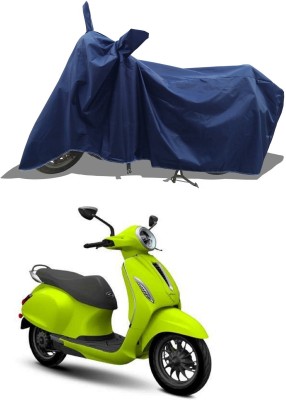 Romeiz Two Wheeler Cover for Suzuki(New Chetak, Blue)