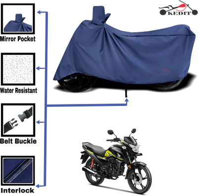 KEDIT Two Wheeler Cover for Honda(SP 125, Blue)