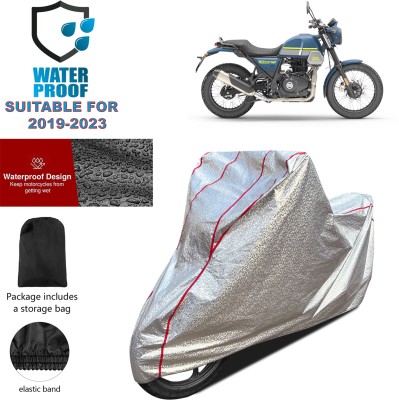 GOSHIV-car and bike accessories Waterproof Two Wheeler Cover for Royal Enfield(Silver)