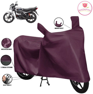 MADAFIYA Waterproof Two Wheeler Cover for Hero(Passion Pro i3S, Maroon)