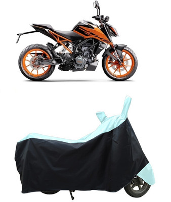 Coxtor Waterproof Two Wheeler Cover for KTM(200 Duke, White)