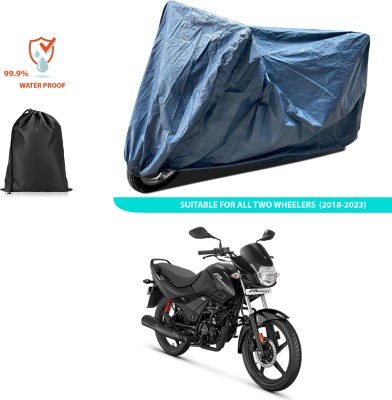 PAGORA Waterproof Two Wheeler Cover for Hero(Passion Pro, Blue)