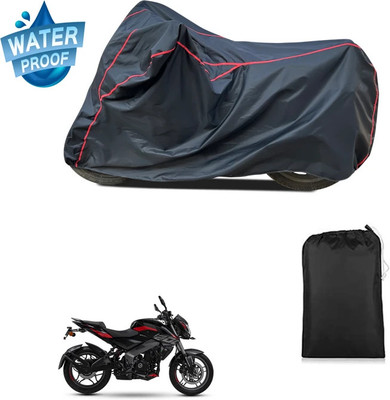 PAGORA Waterproof Two Wheeler Cover for Bajaj(Pulsar NS200, Black)