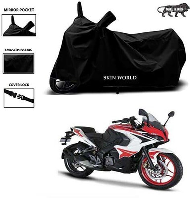 APNEK Waterproof Two Wheeler Cover for Bajaj(Pulsar RS200 BS6, Black)