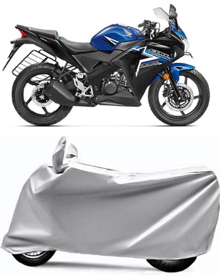 AUCTIMO Two Wheeler Cover for Honda(CBR 150R, Silver)