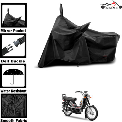 KEDIT Two Wheeler Cover for Universal For Bike(XL 100 Comfort BS6, Black)