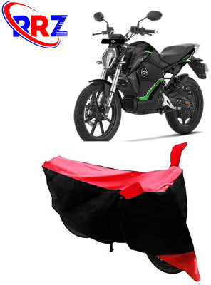 AutoGalaxy Waterproof Two Wheeler Cover for Revolt(RV 300, Black, Red)