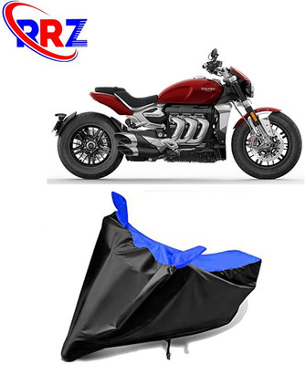RRZ Waterproof Two Wheeler Cover for Triumph(Rocket III, Black, Blue)