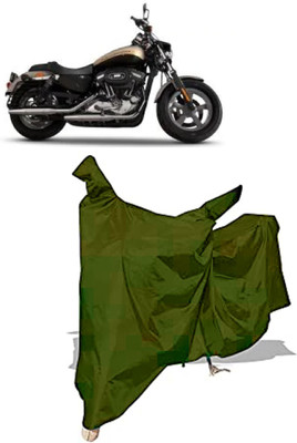 Amexride Two Wheeler Cover for Harley Davidson(XL 1200, Maroon)