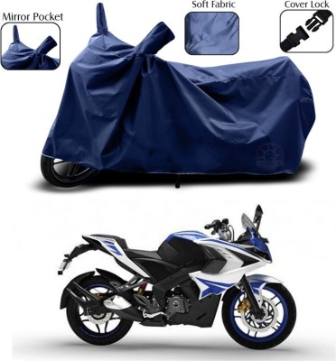 DeepShakshi AUTOMOTIVE Two Wheeler Cover for Bajaj(Pulsar RS 200, Blue)