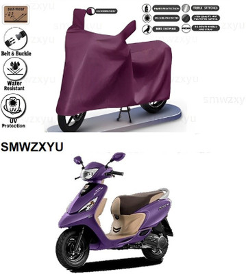 smwzxyu Waterproof Two Wheeler Cover for TVS(Zest 110, Maroon)