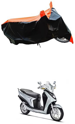 VESMEI Two Wheeler Cover for Hero(Leap Hybrid SES, Orange)