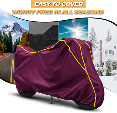 AUTOBIRSA Two Wheeler Cover for TVS(Pep Plus BS6, Maroon)