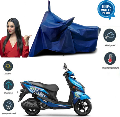 smwzxyu Waterproof Two Wheeler Cover for Suzuki(Avenis 125, Blue)