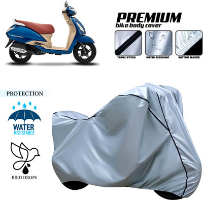 CODOKI Waterproof Two Wheeler Cover for TVS(Jupiter Grande, Silver)