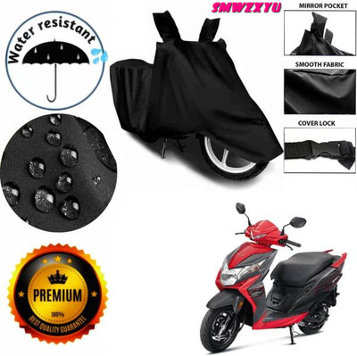 smwzxyu Waterproof Two Wheeler Cover for Honda(Dio, Black)